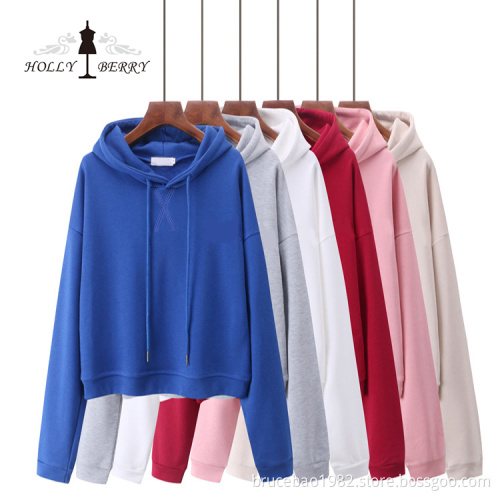 Embroidered Hooded Unlined 100% Cotton Hoodies Women
